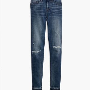 Madewell 9 inch high rise skinny Rip and repair